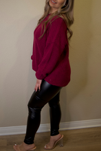 Load image into Gallery viewer, Plum Knit Sweater
