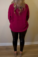 Load image into Gallery viewer, Plum Knit Sweater
