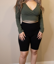 Load image into Gallery viewer, Olive You Lace Crop Top
